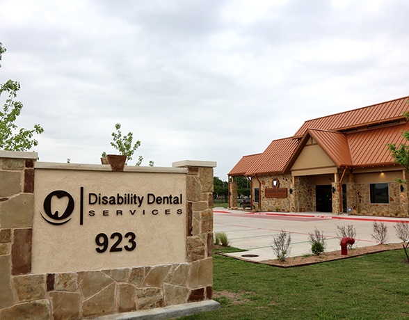 Outside view of Disability Dental Services office building