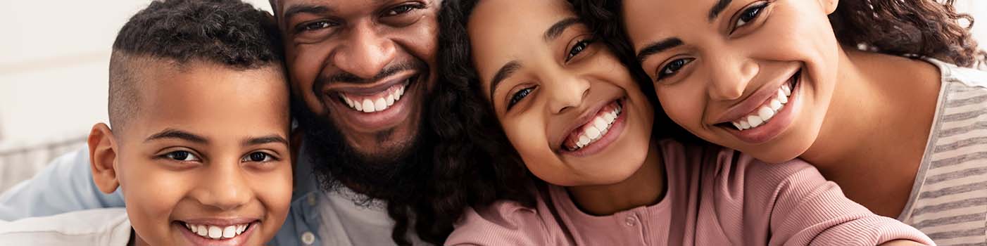 Smiling family