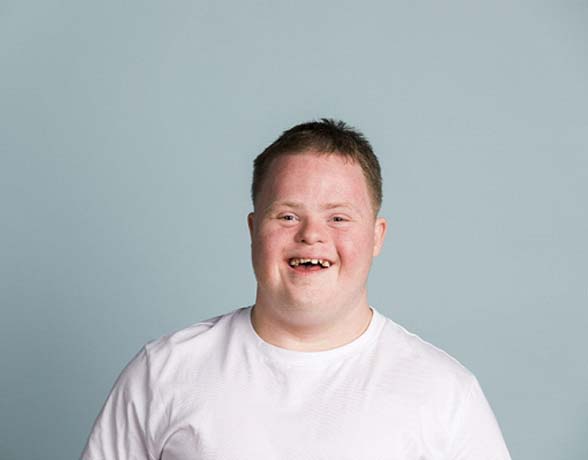 teenage boy with Down syndrome