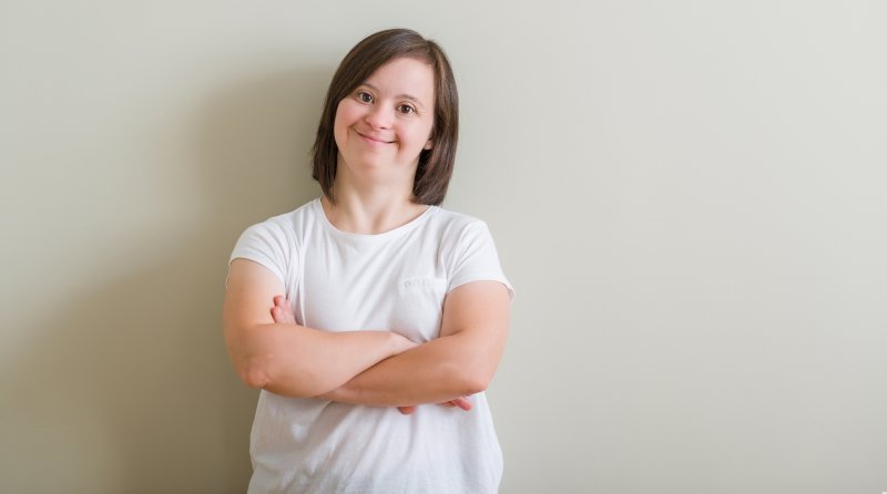 portrait of someone with down syndrome